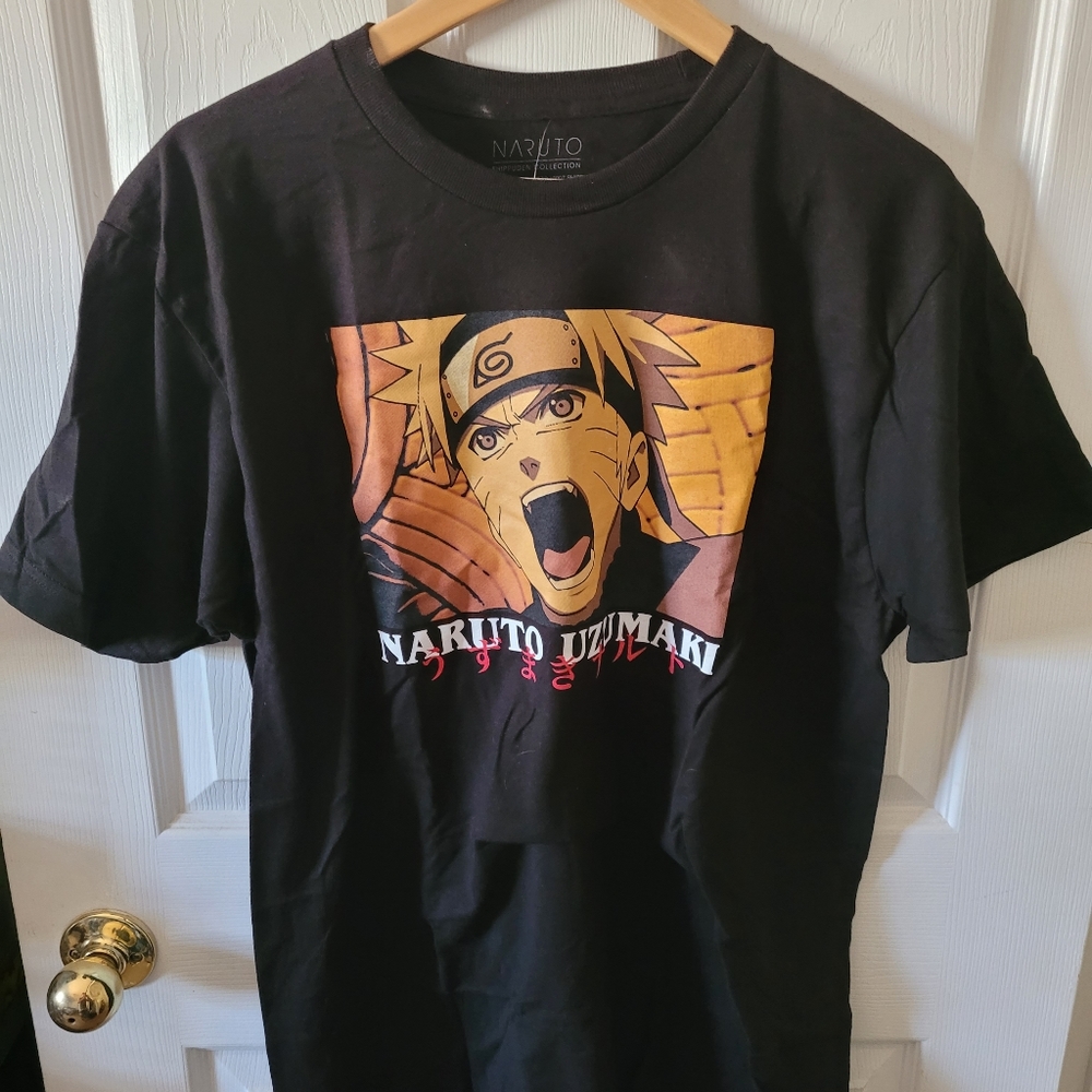 Naruto Uzumaki Black T Shirt